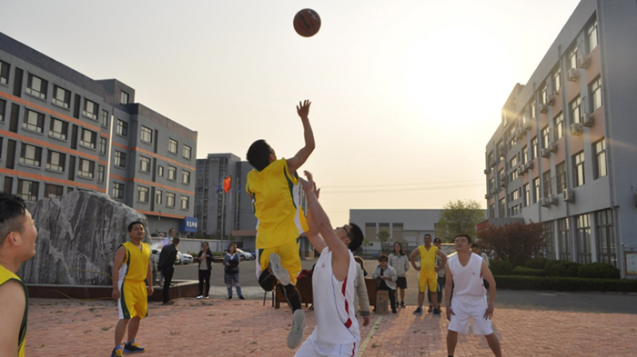 The May Day basketball game was held in LKC Hydraulic