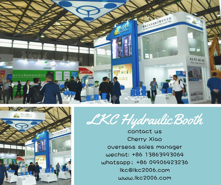 Live photo of LKC booth at Shanghai Bauma Exhibition.